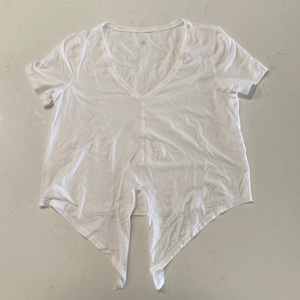 Lululemon front tie, cotton, t-shirt